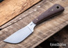 Battle Horse Knives: Muskrat - O1 Tool Steel - Flat Grind - Natural Micarta