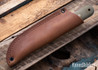 Battle Horse Knives: Bushcrafter - O1 Tool Steel - Scandi Grind - Green Micarta