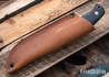 Battle Horse Knives: Featherstick - O1 Tool Steel - Scandi Grind - Black Micarta