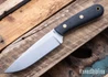 Battle Horse Knives: Highlander - O1 Tool Steel - Saber Grind - Black Micarta