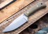 Battle Horse Knives: Icelandic - O1 Tool Steel - Saber Grind - Green Micarta