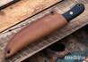 Battle Horse Knives: Pitbull SL - O1 Tool Steel - Flat Grind - Natural Micarta
