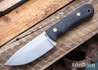 Battle Horse Knives: Renegade - O1 Tool Steel - Saber Grind - Black Micarta
