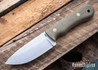 Battle Horse Knives: Renegade - O1 Tool Steel - Saber Grind - Green Micarta