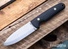 Battle Horse Knives: Salt Fork - O1 Tool Steel - Scandi Grind - Black Micarta