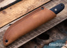 Battle Horse Knives: Salt Fork - O1 Tool Steel - Scandi Grind - Natural Micarta
