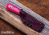 WK Forgeworks Custom Knives: Little Bird - Jade & Pink Glow G10 - White Pins - AEB-L