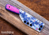 WK Forgeworks Custom Knives: Little Bird - Pink & Purple G10 - Pink Pins - AEB-L