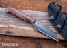 WK Forgeworks Custom Knives: Comanche XL - Xcut Canvas Micarta - Canvas Micarta Pins - 80CrV2