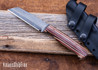 WK Forgeworks Custom Knives: Comanche XL - Xcut Canvas Micarta - Canvas Micarta Pins - 80CrV2