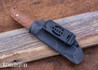 WK Forgeworks Custom Knives: Mini A10 - Natural Canvas Micarta - Red Liners - Brass Corby Pins - Procut