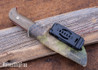 WK Forgeworks Custom Knives: Mini A10 - OD Green Canvas - Red G10 & Natural Liners - Stainless Gulso Bolts - CPM 154