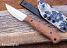 WK Forgeworks Custom Knives: STK - Natural Canvas Micarta - Black G10 Pins - AEB-L