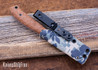 WK Forgeworks Custom Knives: STK - Natural Canvas Micarta - Black G10 Pins - AEB-L