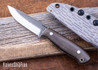 WK Forgeworks Custom Knives: V2.3 - OD Green Canvas - Black Liners - Stainless Corby Pins - CPM 154