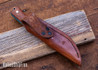 WK Forgeworks Custom Knives: V1 - Orange Burlap Micarta - Green & Blue Liners - Stainless Corby Pins -80CrV2