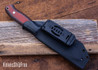 WK Forgeworks Custom Knives: V2.5 - Black & Red Layered Canvas Micarta - Stainless Corby Pins - ProCut