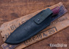 7Forge Knives: Rogue - Thuya Burl - Black Canvas Liners - Mosaic Pins - MagnaCut