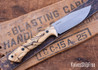 7Forge Knives: Rogue - Spalted Tamarind - Black Canvas Liners - Black Pins - MagnaCut