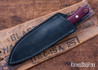 7Forge Knives: Rogue - Spalted Tamarind - Black Canvas Liners - Black Pins - MagnaCut