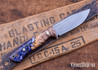 7Forge Knives: Rogue - Purple Maple Hybrid - Natural Canvas Liners - Mosaic Pins - MagnaCut