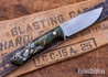 7Forge Knives: Rogue - Green Maple Hybrid - Natural Canvas Liners - Mosaic Pins - MagnaCut