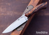 Muteki: 4.5" FS1 - Ironwood - Black & Red G-10 Liners - Hitachi White #1 Steel - #6542