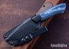 Muteki: 3.38" Kajiki - Denim Micarta - Jade G-10 Liners - Hitachi White #1 Steel - #6617