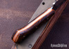 Muteki: 3.0" Mini Kajiki - Ironwood - Orange G-10 Liners - Hitachi White #1 Steel - #6388