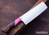 Muteki: 6.31" Nakiri - Dyed Maple/Ironwood - Turquoise G-10 Liners - Hitachi White #1 Steel - #6541
