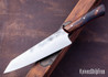 Muteki: 6.63" Kiritsuke - Ironwood - Cherry Red G-10 Liners - Hitachi White #1 Steel - #6152