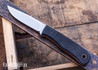 Bradshaw Blades: Front Pocket - Textured Black G10 -  Orange Liners - Natural Canvas Hardware - AEB-L