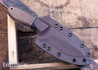 Bradshaw Blades: 1 Off Drop Point - Natural Canvas - Black Liners - Black Canvas Bolster - Copper Lanyard Tube - AEB-L