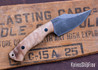 7Forge Knives: Riot - Curly Maple - Black Canvas Liners - Black Pins - Procut