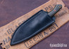 7Forge Knives: Arctic EDC - Green Linen Micarta - Natural Canvas Liners - Natural Canvas Pins - AEB-L
