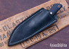 7Forge Knives: Renegade - Black Richlite - Brick Red Liners - Mosaic Pins - 52100