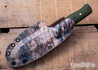 Riner Customs - Cane Creek - OD Green Micarta - Black Liners - Brass Pins