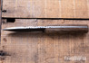 Riner Customs - Cane Creek - Rough Deer Burlap Micarta - Brass Pins - File Work