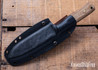 Riner Customs - Cane Creek XL - Rough Deer Burlap Micarta - Brass Pins -