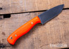 Riner Customs - Clinch - Blaze Micarta - Brass Pins - File Work