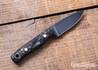 Riner Customs - Clinton Clipper - Woodland Camo Micarta - Black Liners - Brass Pins