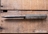 Riner Customs - Kephart - Rough White/Green Burlap Micarta - Brass Pins - File Work