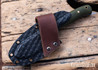 Riner Customs - Nessmuk - OD Green Micarta - Black Liners - Brass Pins - San Mai - File Work