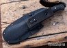Riner Customs - Nessmuk Xl- Black Micarta - Black Liners - Brass Pins - File Work