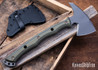 RMJ Tactical: Storm Crow - Dirty Olive G-10 - 80CrV2 - Tungsten Cerakote