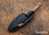Riner Customs: Stitches - Brown Fern Burlap - Black Liners - Brass Pins - Ferro Rod