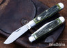 RoseCraft Blades: Cumberland River Coke Bottle - 14C28N - Toasted Vintage Jigged Bone
