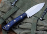 Lishen Knives: Canuck - AEB-L - Purple Spalted Maple - Mosaic Pins