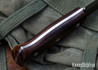 Lishen Knives: Woodsman Scandi - AEB-L - Desert Ironwood - Aluminum Pins
