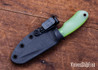 Osprey Knife & Tool: Mini Mamushi - Jade G10 - Orange G10 Liners & Pin - Nitro V